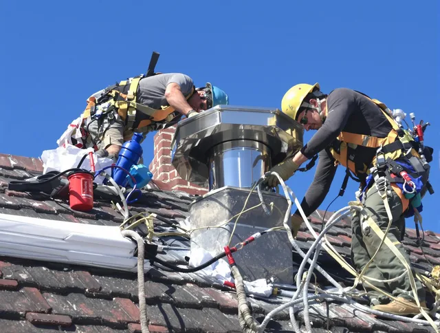 Protective chimney cap installed by Bristol Chimney Sweep in Bristol, RI