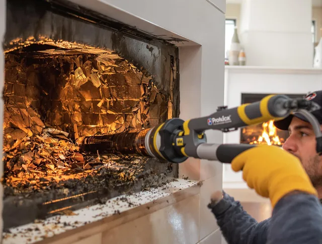 Professional chimney cleaning by Bristol Chimney Sweep in Bristol, RI