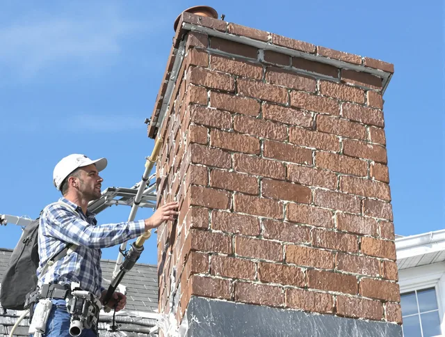Brickwork for a chimney rebuild by Bristol Chimney Sweep in Bristol, RI