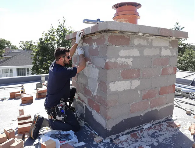 Advanced chimney repair process by Bristol Chimney Sweep in Bristol, RI