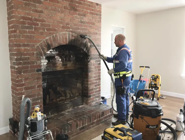Bristol Chimney Sweep expert performing detailed chimney sweep in Bristol, RI