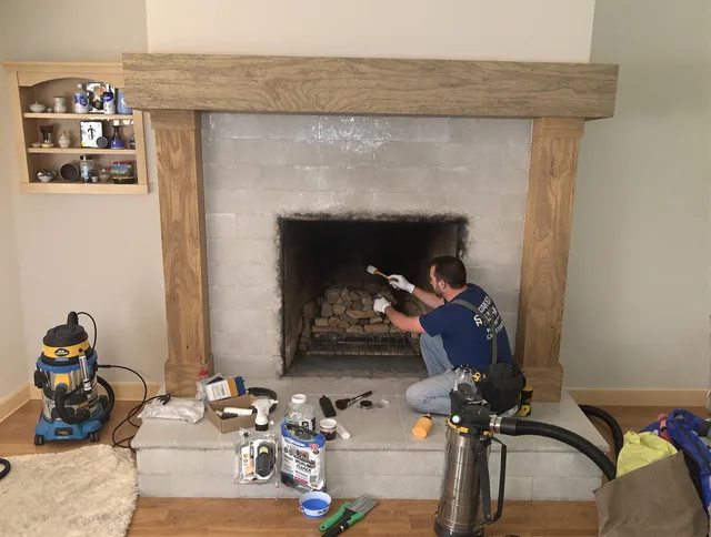 Detailed creosote removal process by Bristol Chimney Sweep in Bristol, RI